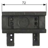 Busbar system, accessories Busbar center-to-center spacing 60 mm mounting rail 35 mm plastic Width: 72