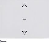 Shutter push-button, K.1, p. white glossy