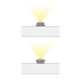 Attached aluminum profile PI1, 10x4mm, without diffuser, 1m