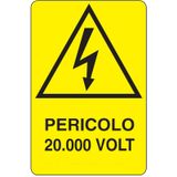 Rectangular danger sign - 330 x 500 mm