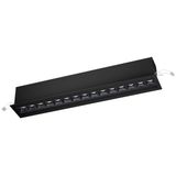 ALBAVILLA LED RECESSED PROFILE L-418 BLACK 40° 3000K