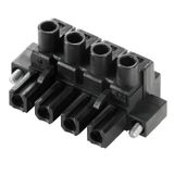 PCB plug-in connector, female plug, 7.62 mm, Number of poles: 9, 180°, Clamping yoke connection, Clamping range, max. : 4 mm², Box