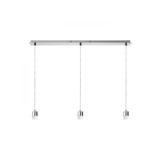 MORE 80 pendant ceiling base matt nickel 230V LED E27 3x15W