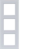 Triple cover frame, A.8, light white matte glass