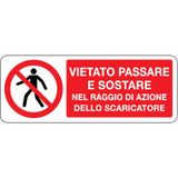 Prohibition sign - Al - 330x125 mm
