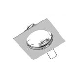 Spot luminaire housing PORTO, IP20, square, chrome