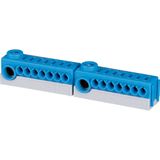 KSK-2N-UP/HW-KLV Plug-type terminal KSK for wall pan. 1x N potential, 2x 2.5-25 mm2 and 14x 0.5-4 mm2