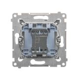 Double button for switches and push buttons, red