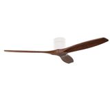 Fan Stem Evo ø1220mm Tube White with Dark Wood Blades Madera Oscura LED