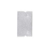 End cap for PM without hole, silver color, 1 pc