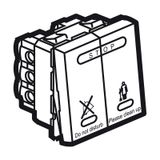 Hotel bedroom call indicator - internal control unit - 2 modules - white