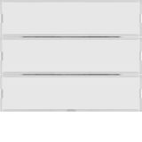 Push-button 3gang, lab. field, RGB LED, int. temp. sensor, KNX - K.1,