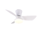 Randers LED ceiling fan matt white