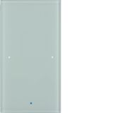 KNX glass sensor 1gang comf, intg bus coupl. unit, KNX-TS sensor, glas