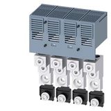 Circular conductor terminal Cu, 2 cables, 4 units, for 3VA5/6 400/600