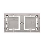 Double surface mounted box, Inox, metallized