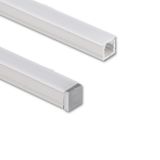 Attached aluminum profile PA1, 7x6mm, Whitey diffus., 2m
