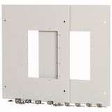 XMIX16W1002C Front cover, 2x IZMX16, withdrawable unit, W=1000mm