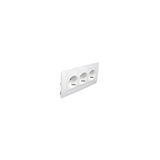 BLOCK 3 MOD EARTH SOCKETS(SCHUKO)L75-6 MOD RD