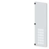 SIVACON, door half, left, with ventilation openings, IP20, H: 1800 mm, W: 450 mm, RAL