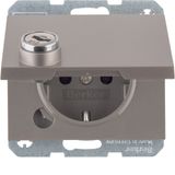 SKO Sock out hing cov, f-m lock - diff clo, K.5, brown matt, lac