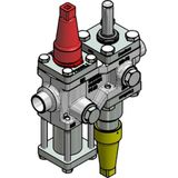 Valve station, ICF 15-4-10RA, 15 mm, Connection standard: EN 10220