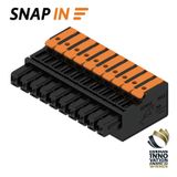 PCB plug-in connector, female plug, Pitch in mm (P): 5.00 mm, Number of poles: 10, 180°, Box