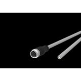 M12 Sensor/actuator cable, A-coded, 10.0 m, M12 jack straight - free l