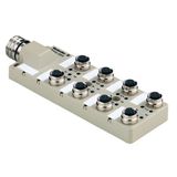 with M23 outlet, 19-pole, M12, 30 V, A-coded, LED: Yes, LED initiator: Yes, Wiring type: PNP
