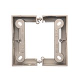 IP44 triple frame, satin, metallized