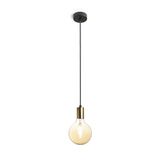 ARAQ pendant brushed brass/black 230V LED E27 15W