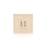 Double button for switches and push buttons, light gray matt