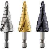 Step drill bit HSS-TiN 4 - 20 mm, 70,5 mm 1 pcs.