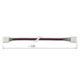 Flexible connector for double white LED strips 10 mm, 3 pins