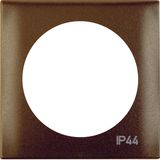 Integro Flow-Frame with Imprint 'IP44' Brown Matt