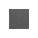 Single button for switches and push buttons, graphite mat