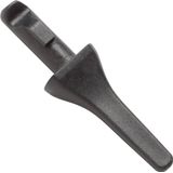 End cap for profile + cover S, Endcap SMALL wing profile 24.9/13 black