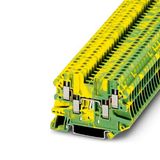 Ground terminal block UT 2.5-QUATTRO-PE