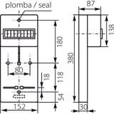 TLR-1F FR meter board (N+PE)