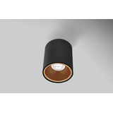 PLAFONIERA LED ESSENZA ROUND NERA/GOLD