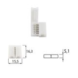 Connector for RGBW LED strips, width 12 mm, 5 pins