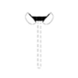 CHIP CORNER BRACKET TWIN FOR 60MM MAST BLACK