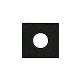 End cap for PW with hole, black, 1pc