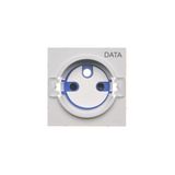 Cover for DATA socket, cover, light gray matt