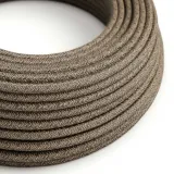 Linen Brown Melange Textile Cable - The Original Creative-Cables - RN04 round 2x0.75mm / 3x0.75mm