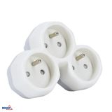CLUSTER +"0" 3xSOCKETS 16A TRIANGLE