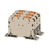 Feed-through terminal block, PUSH IN, dark beige, 150 mm², 309 A, 1000