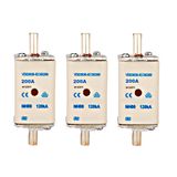 Set consisting of 3 NH fuses 200A 690V