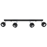 CEILING LAMP OCULARE 4L BLACK GU10 4X40W IP20