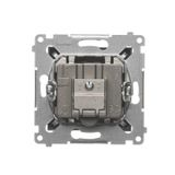 Two gang switch, (module), 16AX, Screw, Bronze matt, metalic